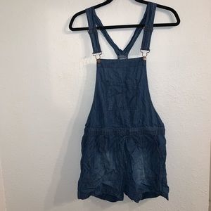 Basic Denim WAX JEAN Denim Short Overalls - Size S
